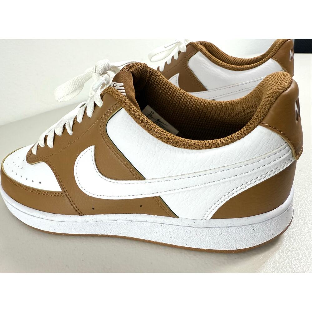 Nike Court Vision Low Next Nature Women’s Shoes Size 10 Light British Tan White - Picture 11 of 14